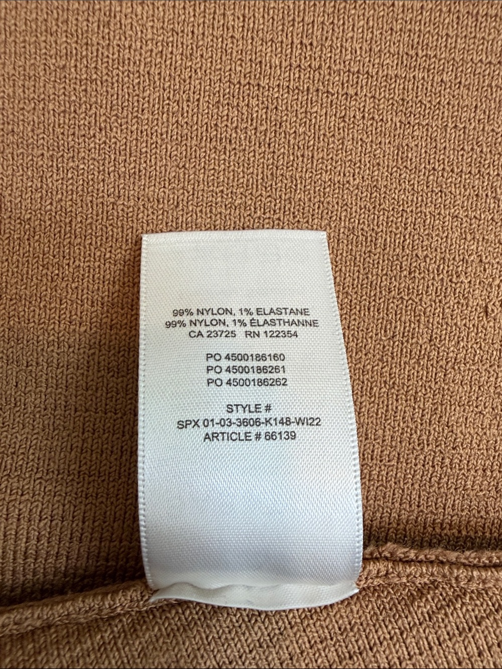 Aritzia Brown Ribbed Square-Neck Crop Top - Picture 8 of 8